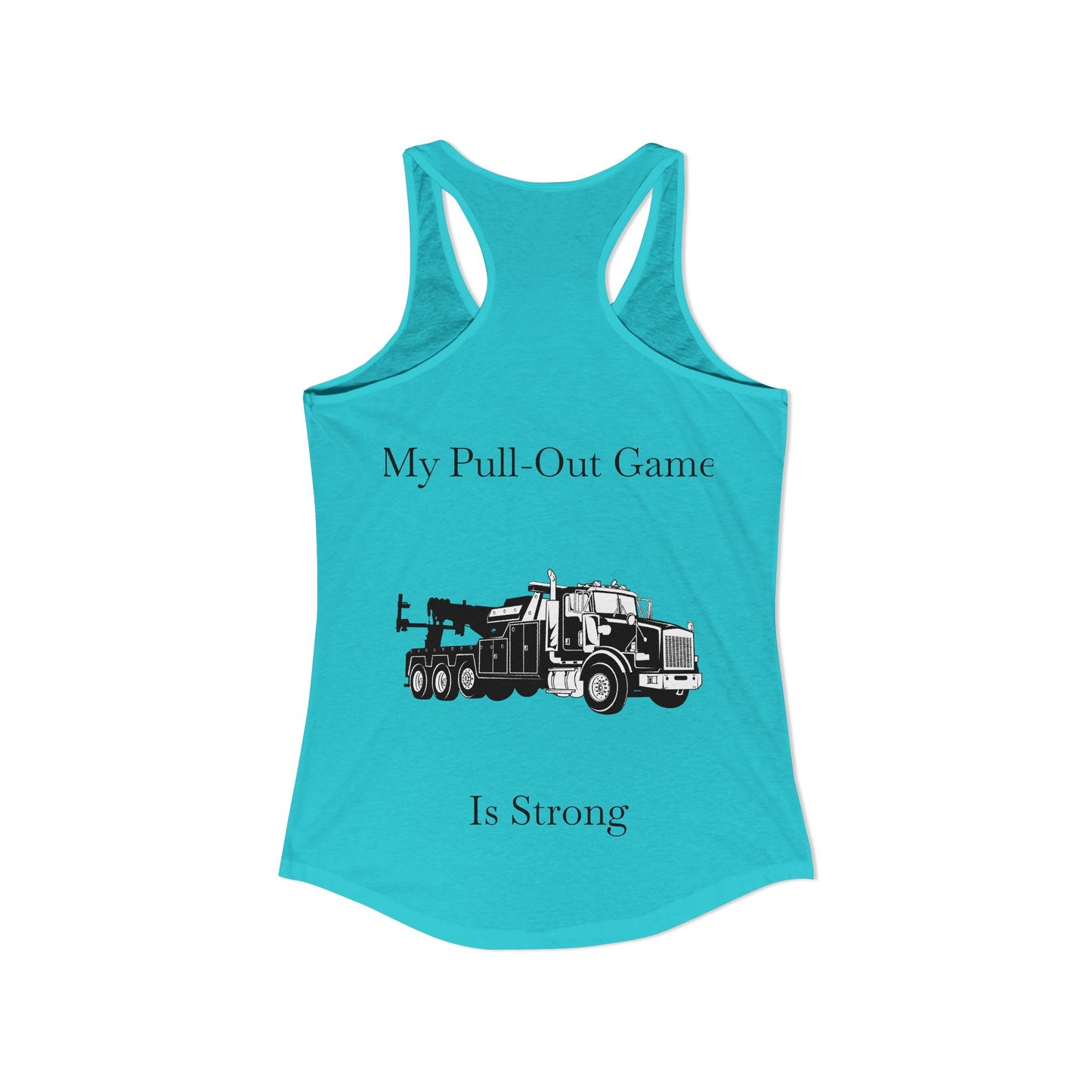 Pull Out Heavy Tow Truck Women's Racerback Tank