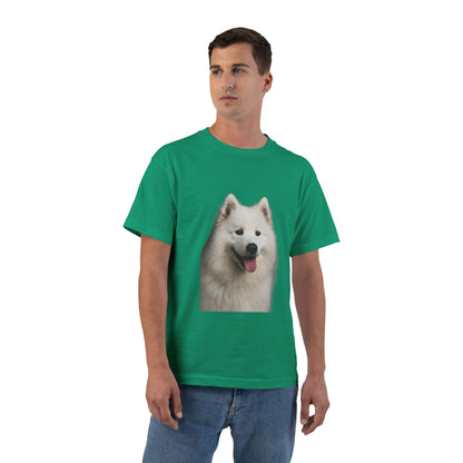 Samoyed Head Men's Short-Sleeve Crewneck Tee