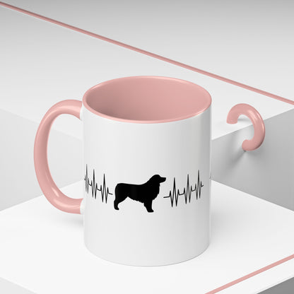 My Heart Beats For Aussies 2-Tone Coffee Mug