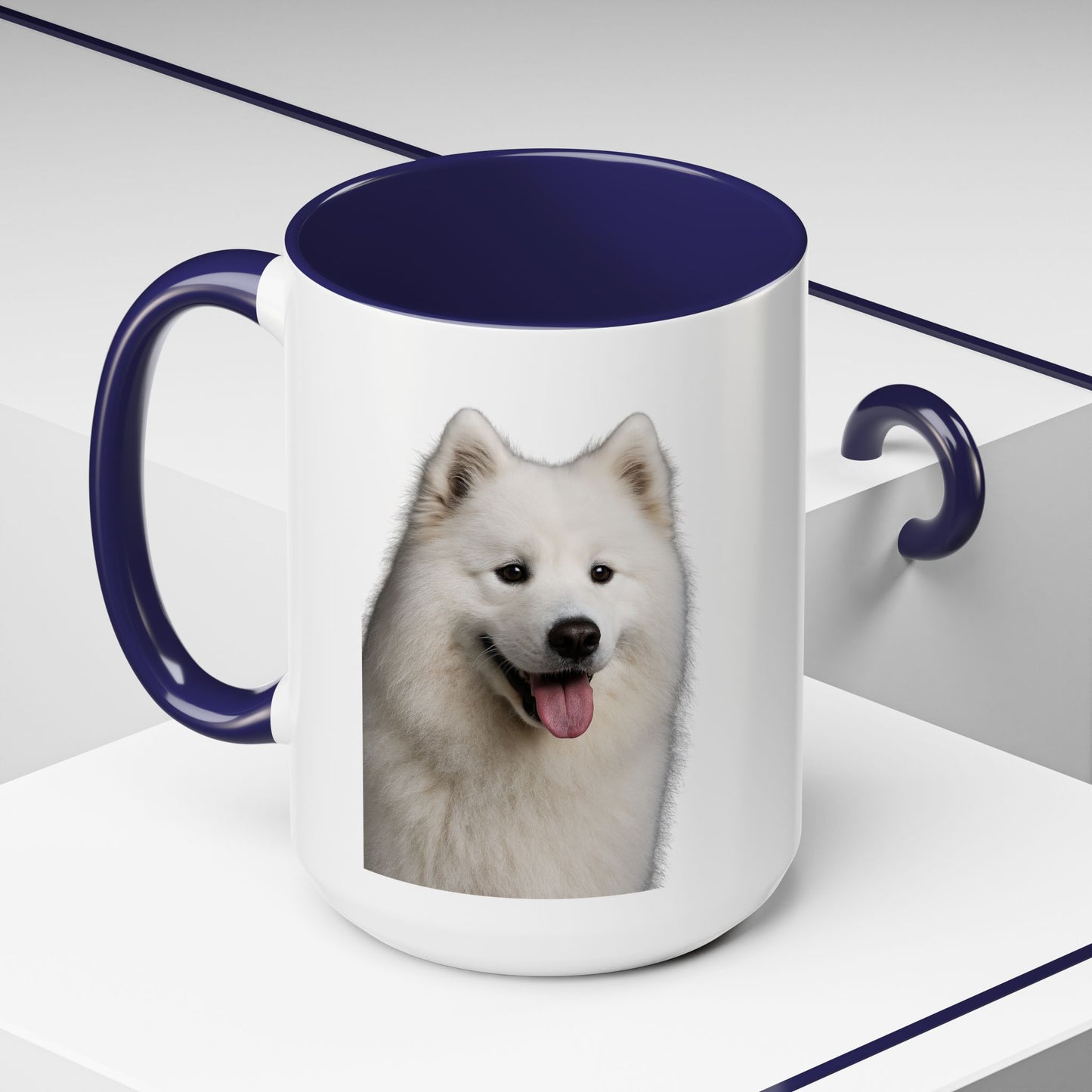 Samoyed Head 2-Tone Coffee Mug
