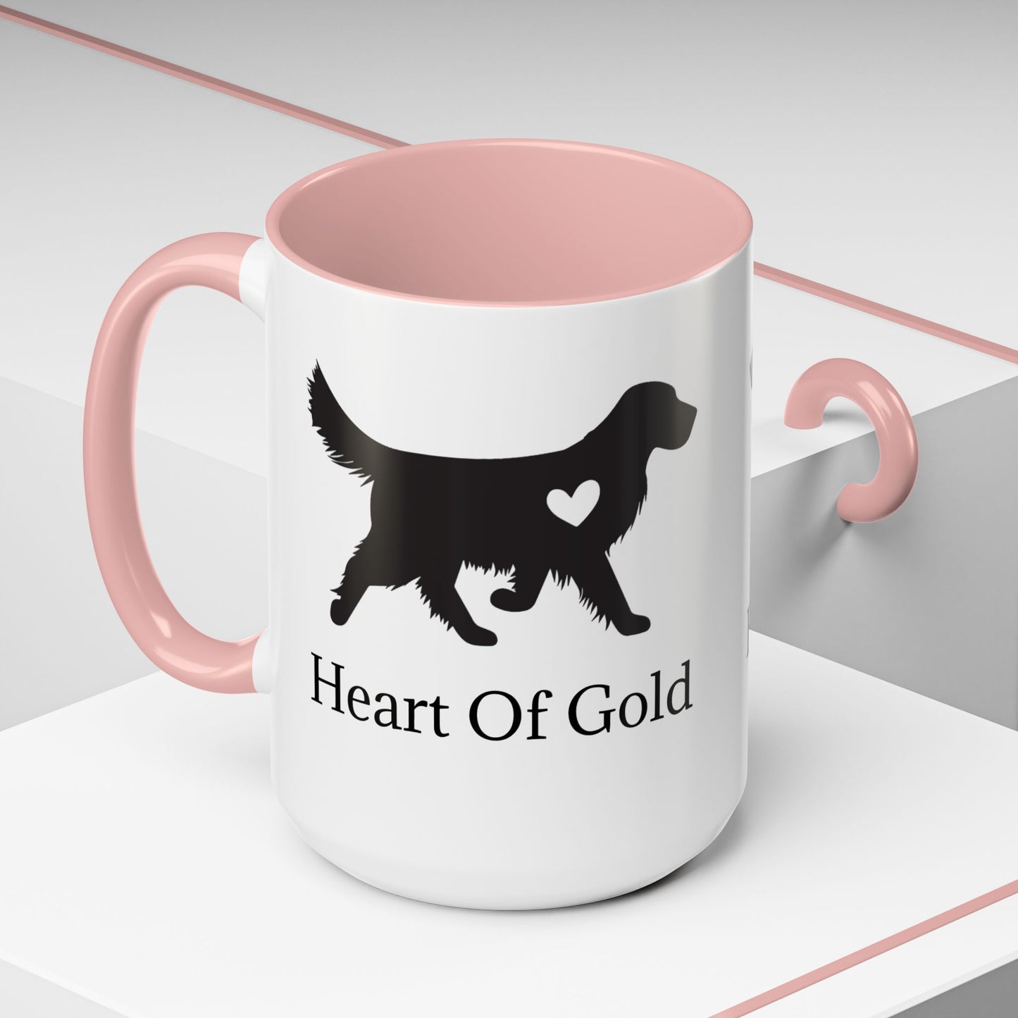 Heart Of Gold 2-Tone Coffee Mug