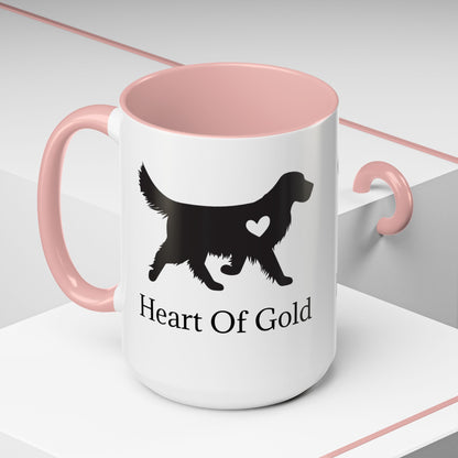 Heart Of Gold 2-Tone Coffee Mug