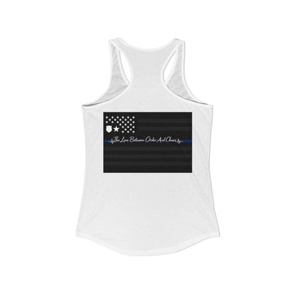 Thin Blue Line Women's Racerback Tank