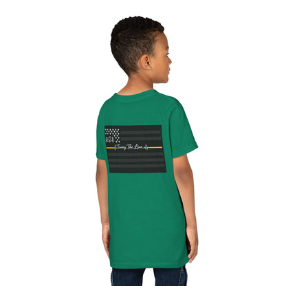 Thin Yellow Line Youth Unisex Short Sleeve Crewneck Tee