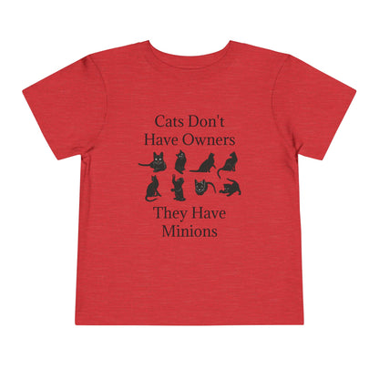 Cat Minions Toddler Unisex Short Sleeve Crewneck Tee