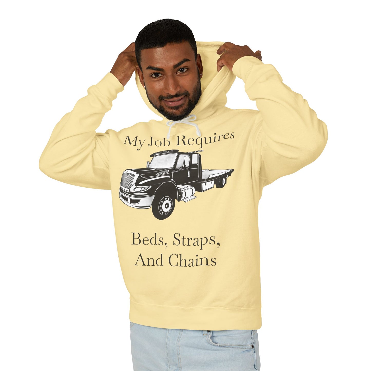 Beds, Straps, And Chains Unisex Lightweight Hoodie