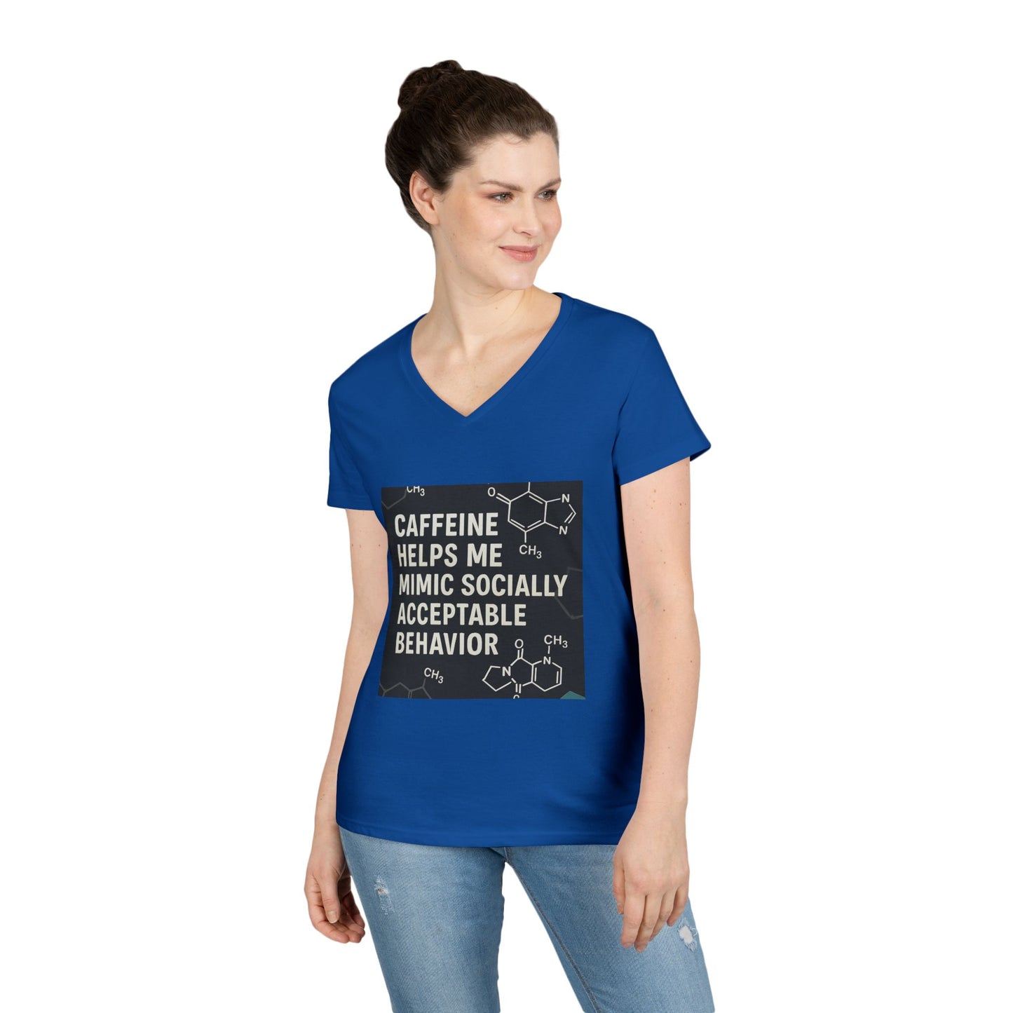 Socially Acceptable Women's V-Neck T-Shirt