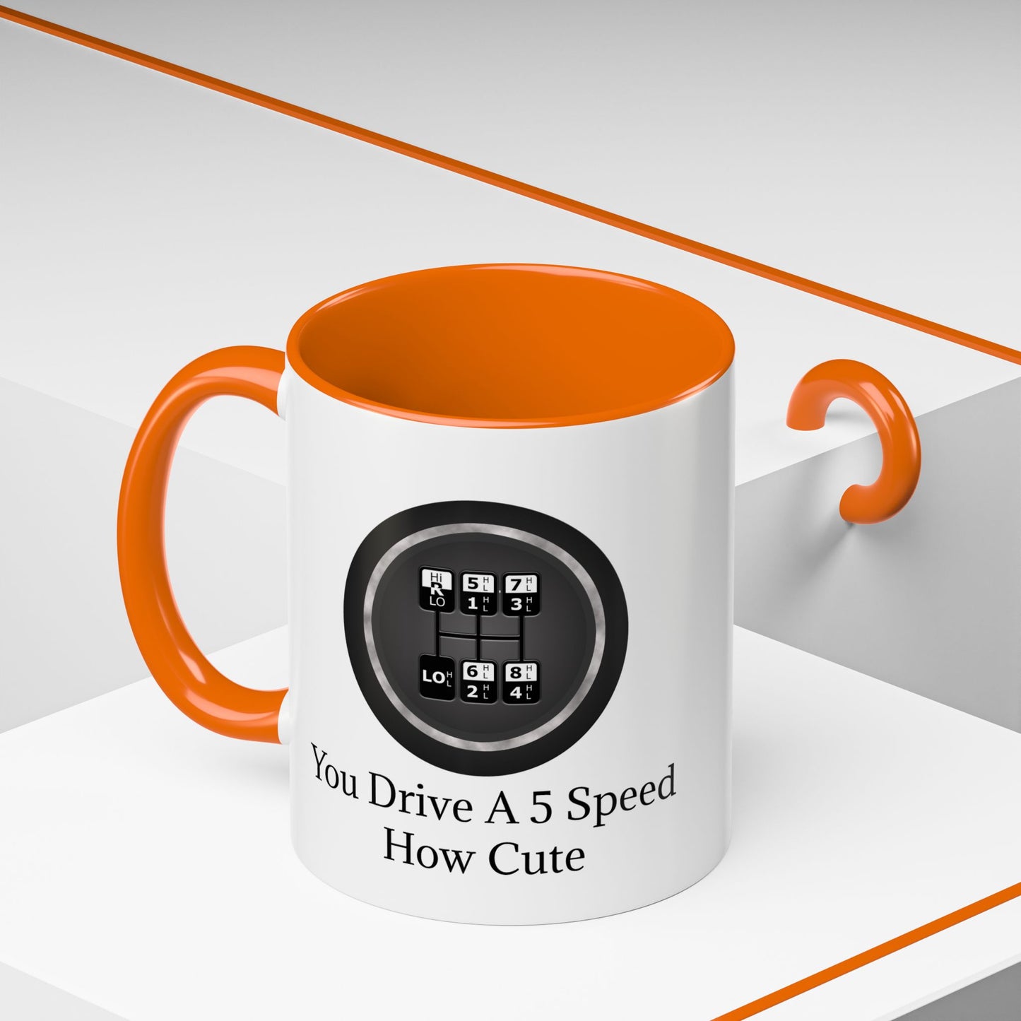 5 Speed How Cute 2-Tone Coffee Mug