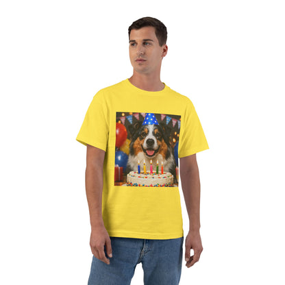 Birthday Buddy Aussie Men's Short-Sleeve Crewneck Tee