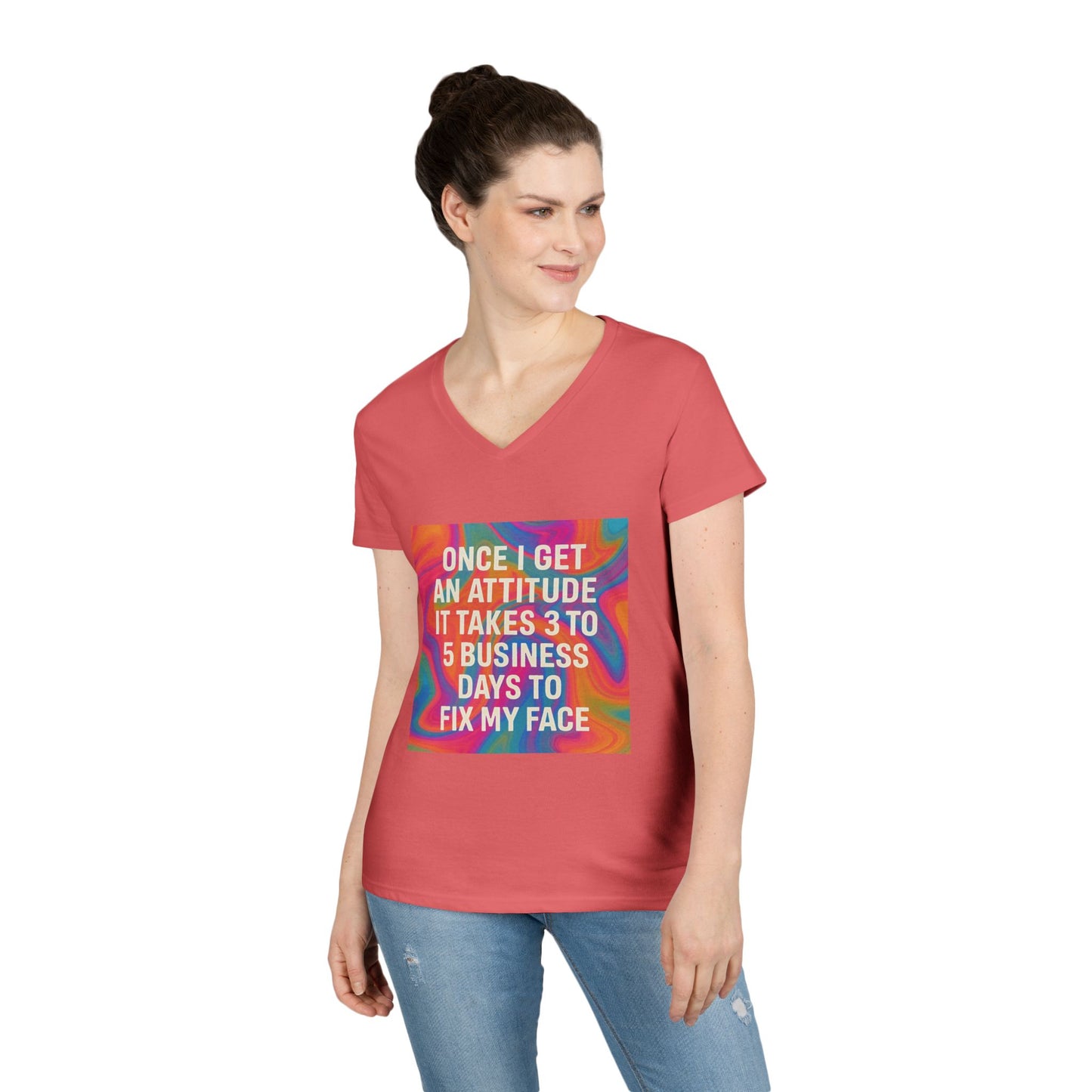 Fix My Face Women's V-Neck T-Shirt