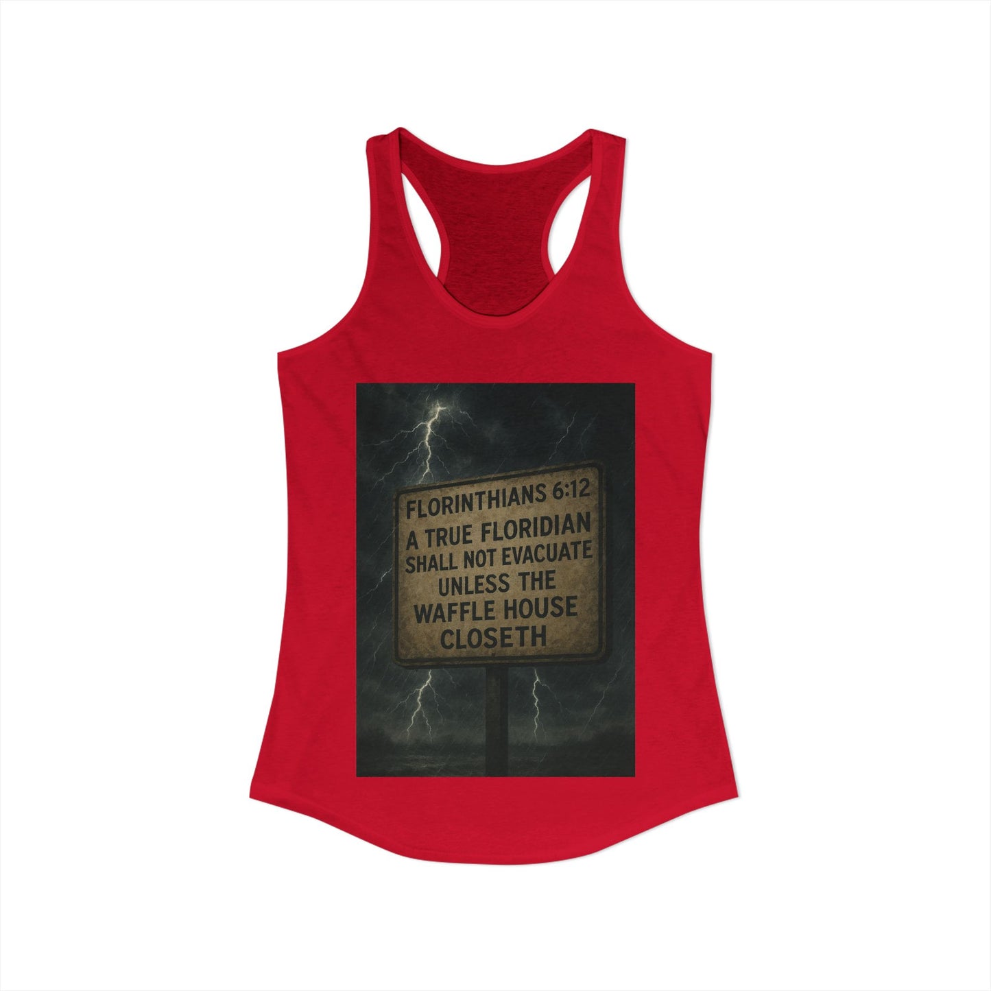 Florinthians 6:12 Women's Racerback Tank