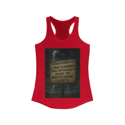 Florinthians 6:12 Women's Racerback Tank