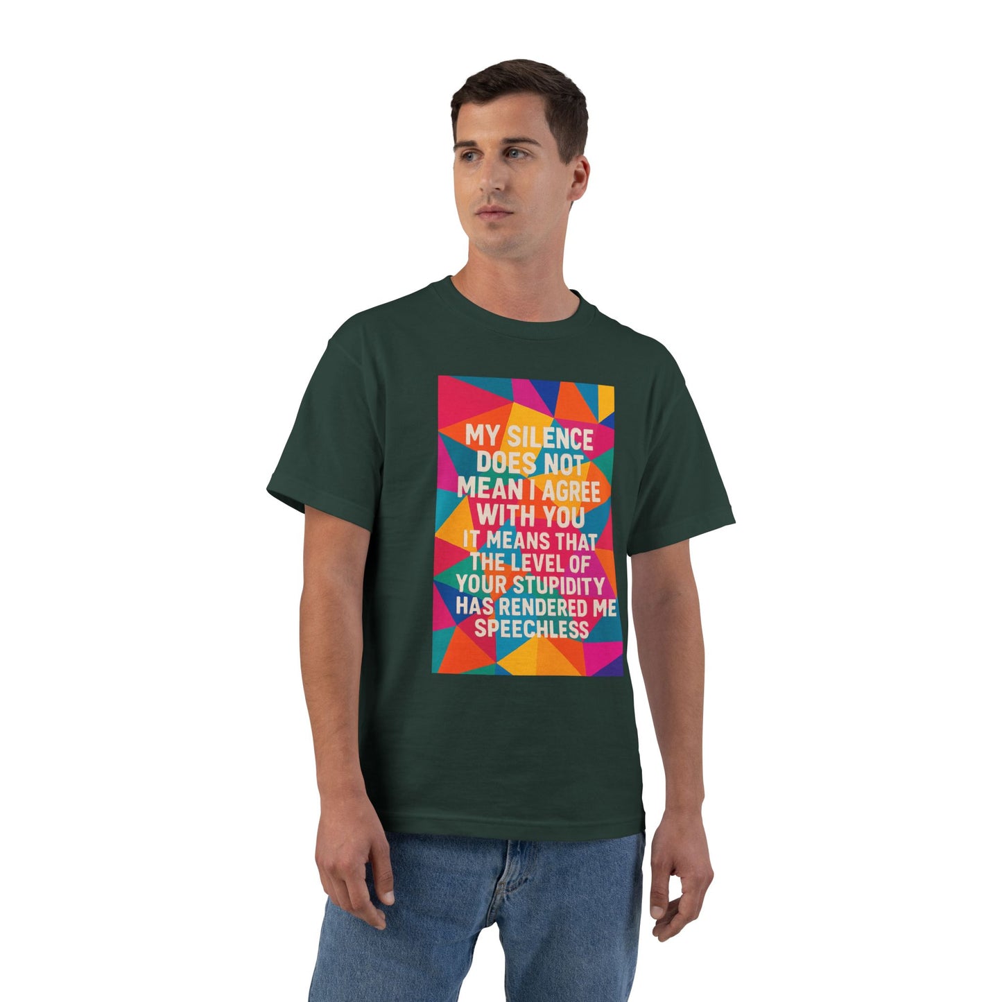Speechless Men's Short-Sleeve Crewneck Tee