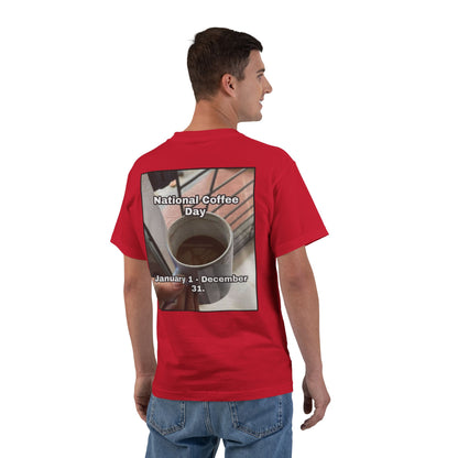 National Coffee Day Men's Short-Sleeve Crewneck Tee