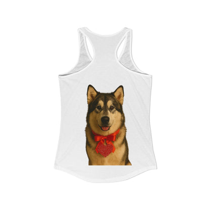 Cupid's Companion Malamute Women's Racerback Tank