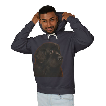 Newfie Head Unisex Lightweight Hoodie