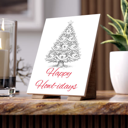 Happy Howl-idays Ceramic Photo Tile