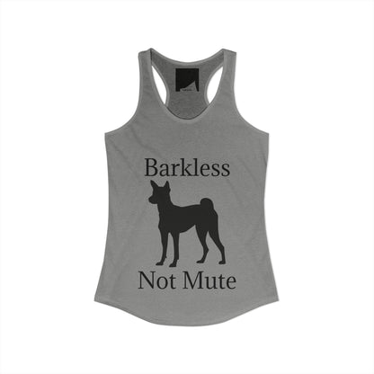 Barkless Not Mute Women's Racerback Tank