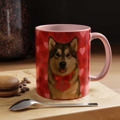 Cupid's Companion Malamute 2-Tone Coffee Mug