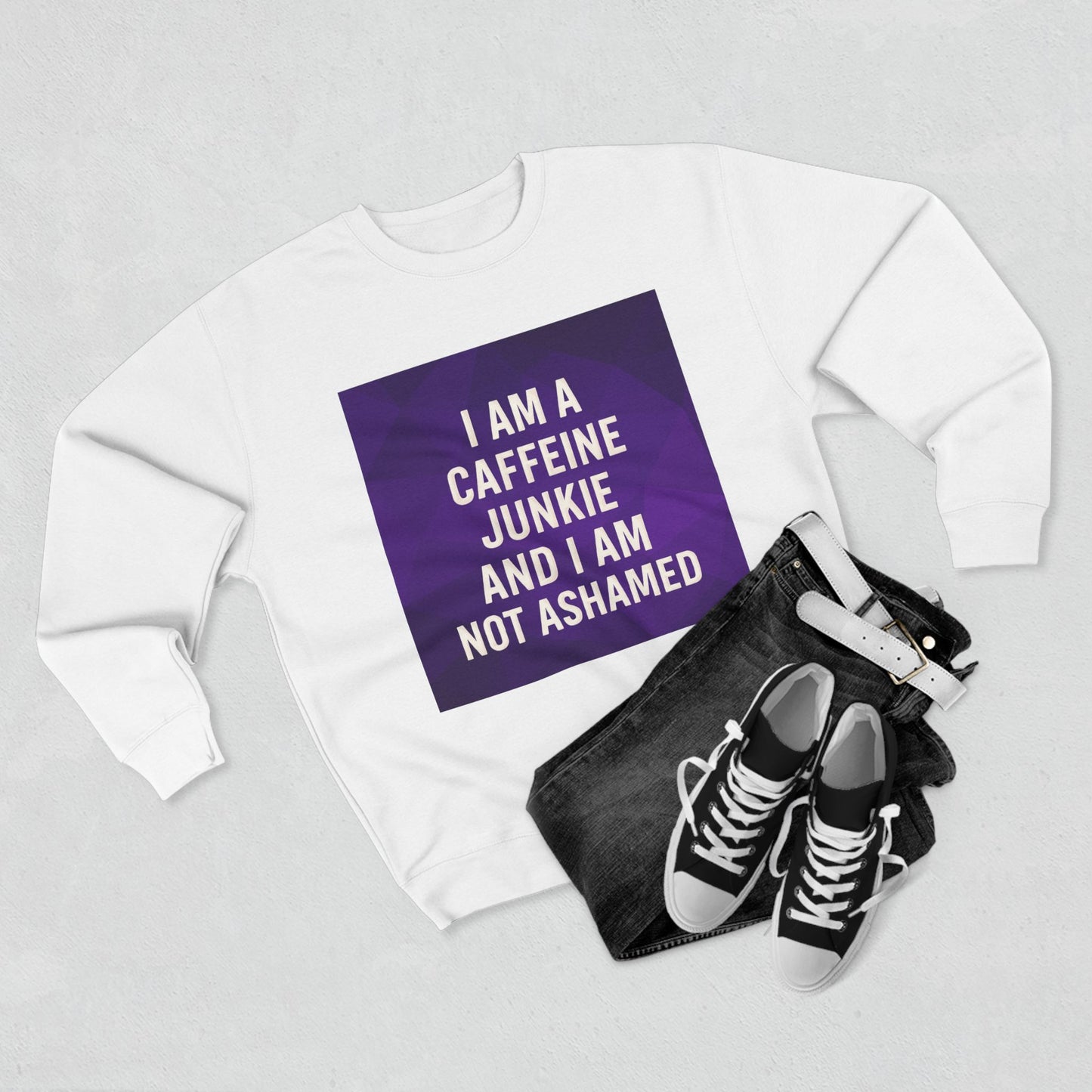 Caffeine Junkie Unisex Crewneck Sweatshirt