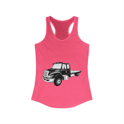 Flatbed Tow Truck Women's Racerback Tank