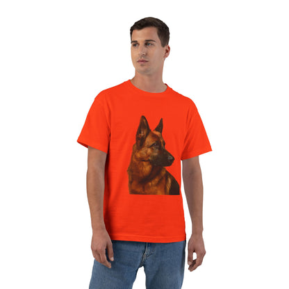 German Shepherd Head Men's Short-Sleeve Crewneck Tee