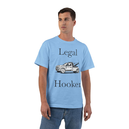 Legal H**ker Wheel Lift Tow Truck Men's Short-Sleeve Crewneck Tee