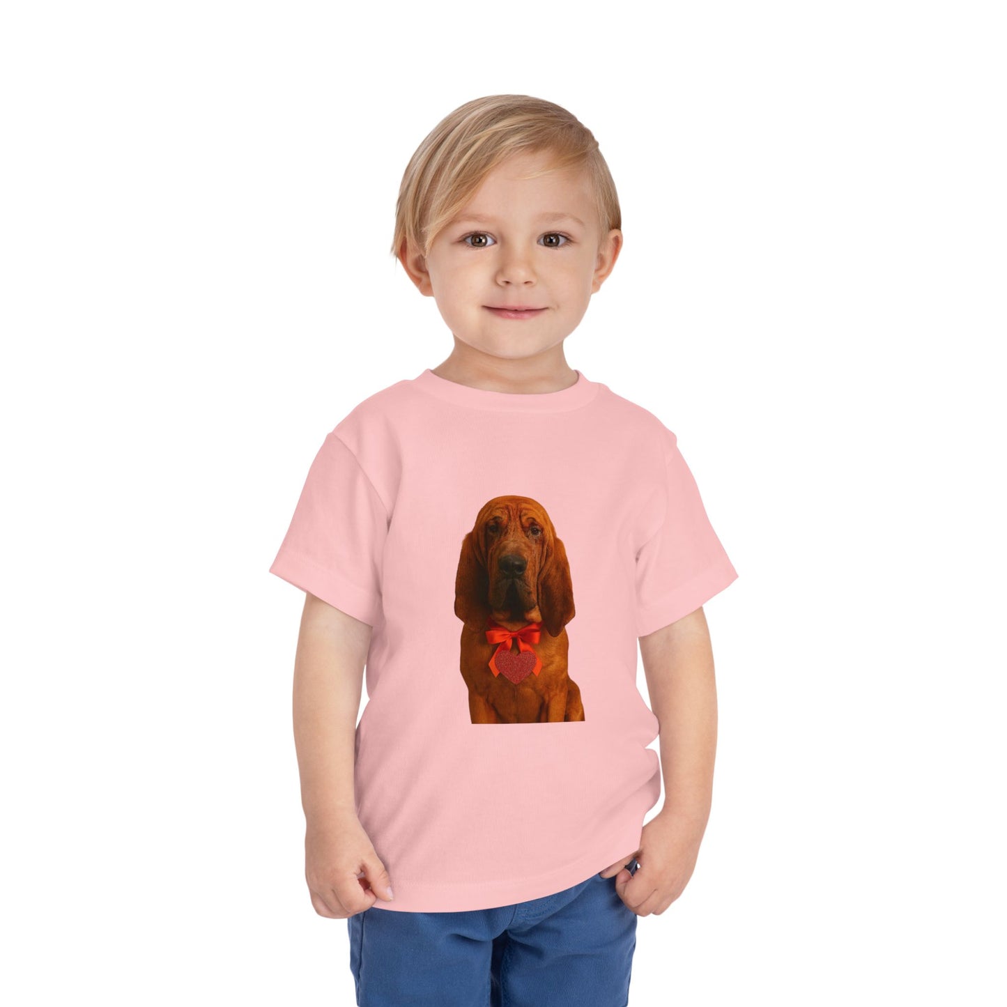 Cupid's Companion Bloodhound Toddler Unisex Short Sleeve Crewneck Tee