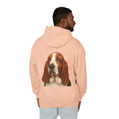 Basset Head Unisex Lightweight Hoodie
