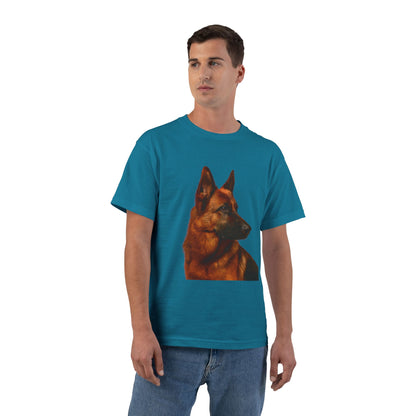 German Shepherd Head Men's Short-Sleeve Crewneck Tee