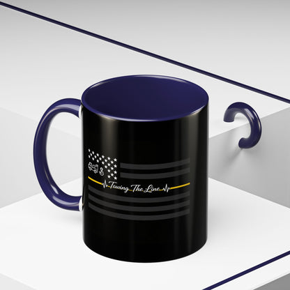 Thin Yellow Line 2-Tone Coffee Mug