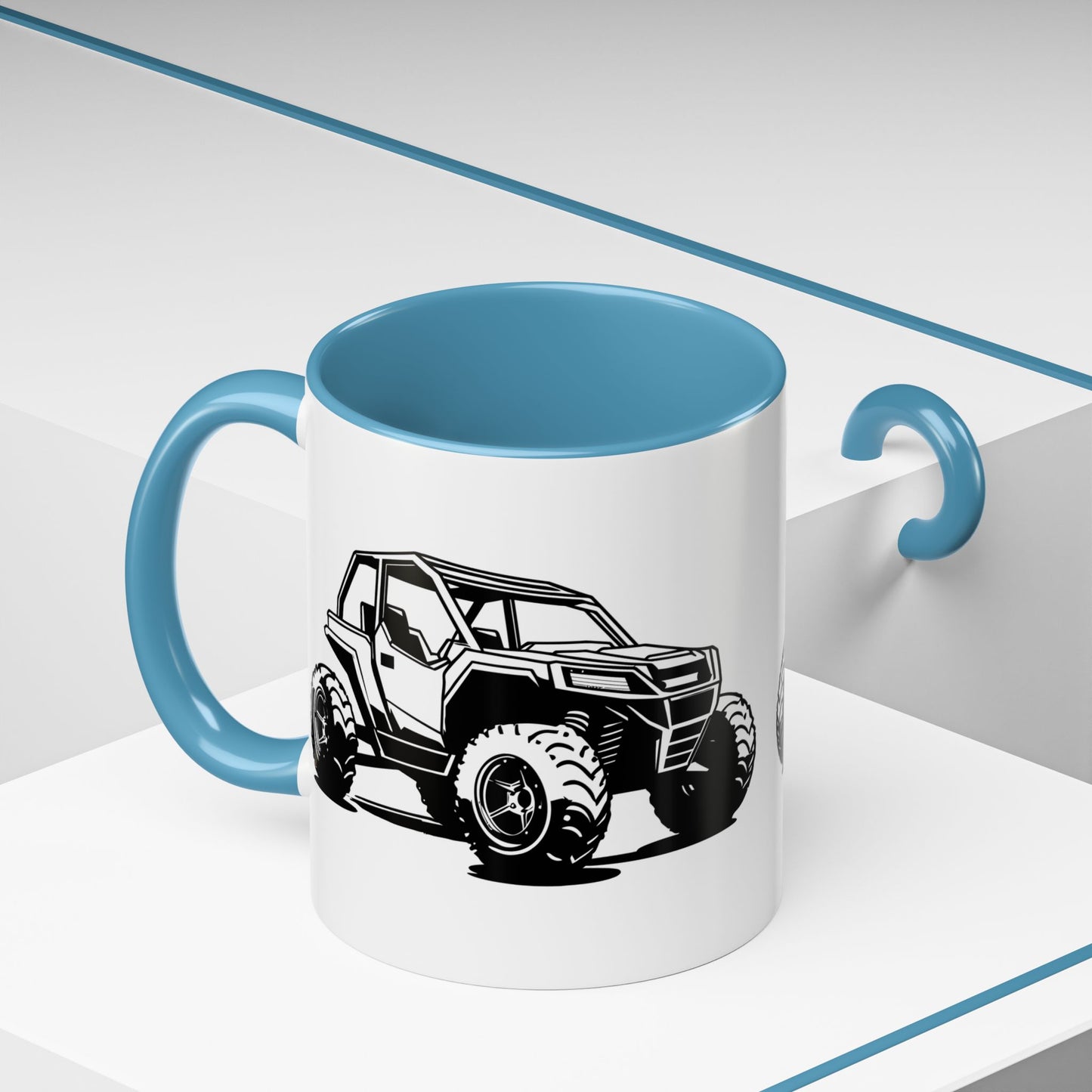 Off The Beaten Path Side By Side 2-Tone Coffee Mug
