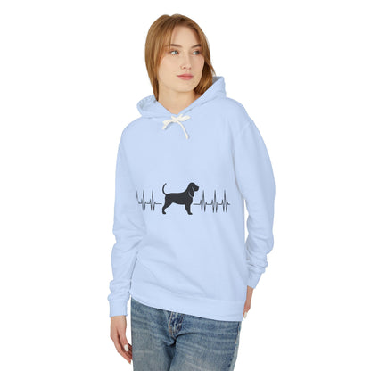 My Heart Beats For Bloodhounds Unisex Lightweight Hoodie