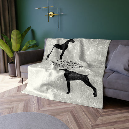 Arrange The Meeting Crushed Velvet Blanket