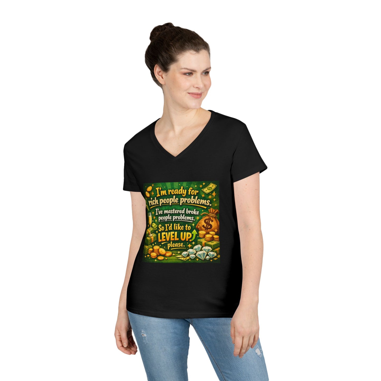 Level Up Women's V-Neck T-Shirt