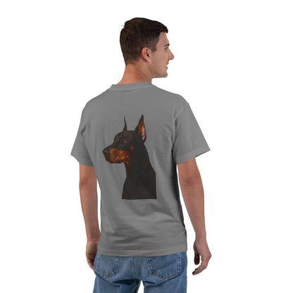 Doberman Head Men's Short-Sleeve Crewneck Tee