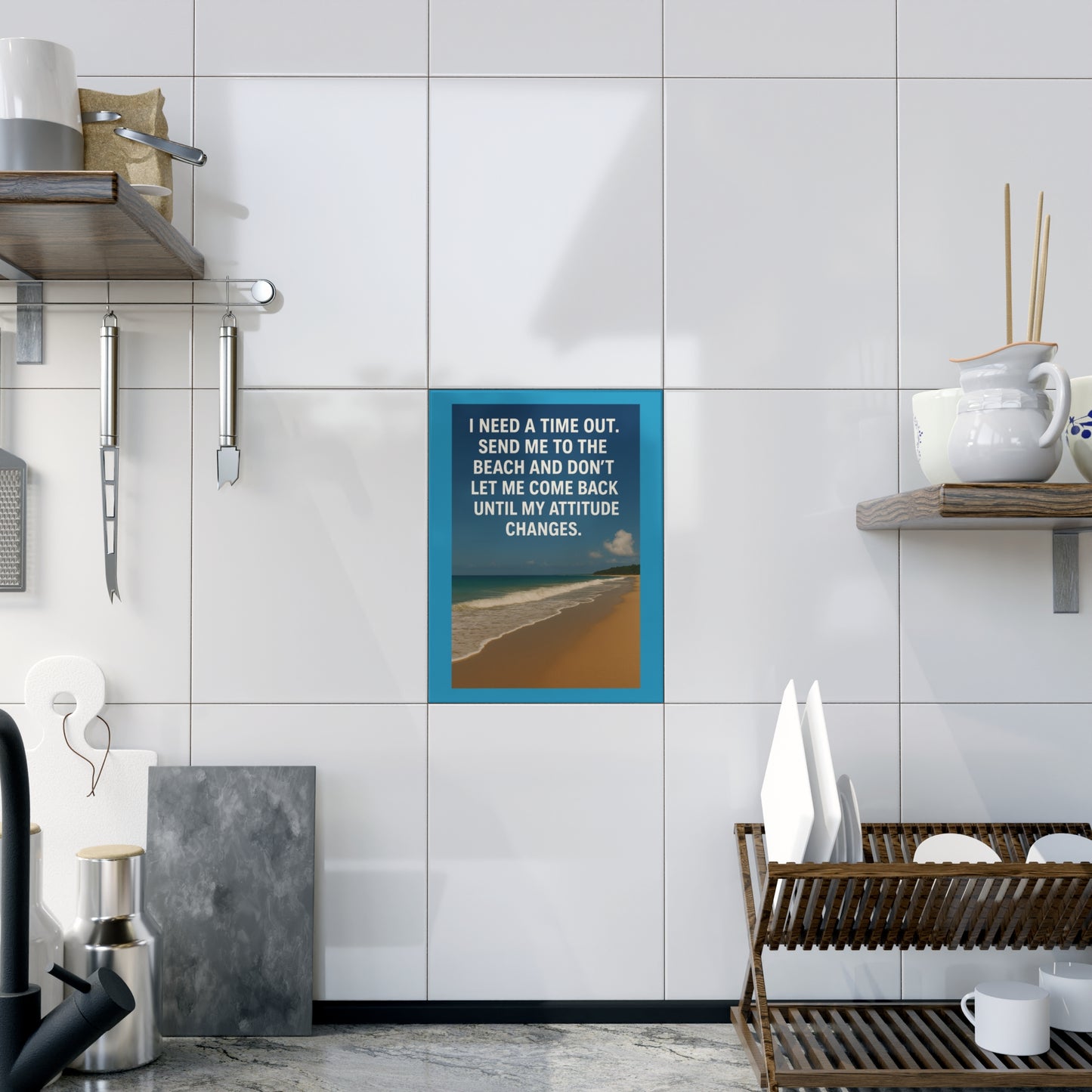 Time Out Ceramic Photo Tile