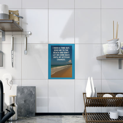 Time Out Ceramic Photo Tile