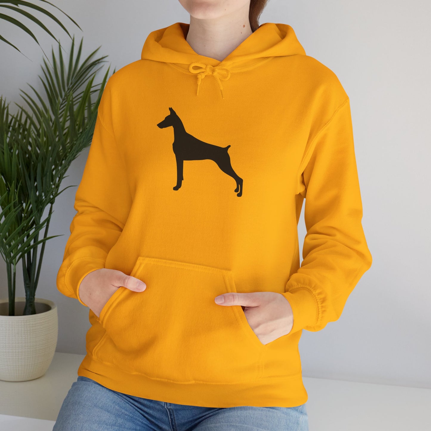 Doberman Silhouette Unisex Hoodie
