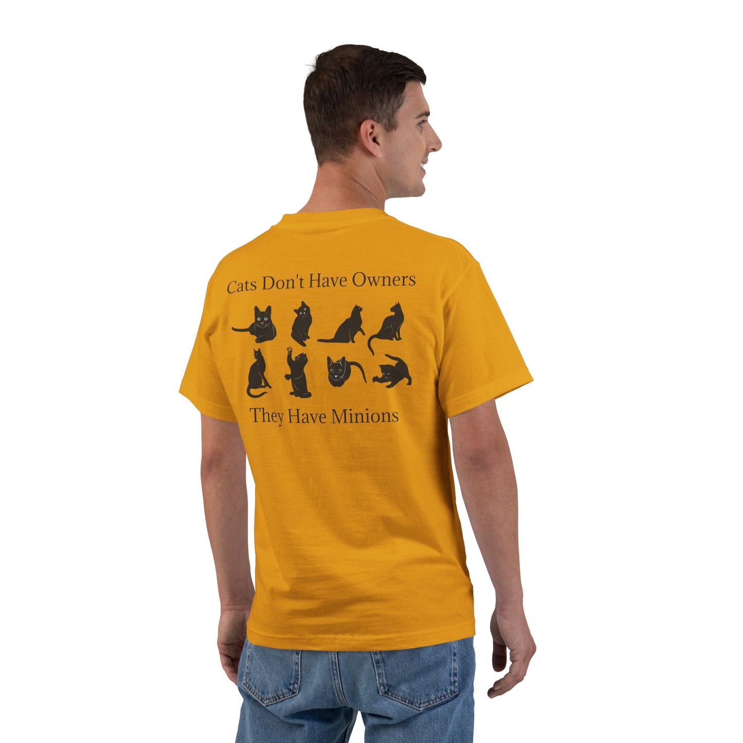 Cat Minions Men's Short-Sleeve Crewneck Tee
