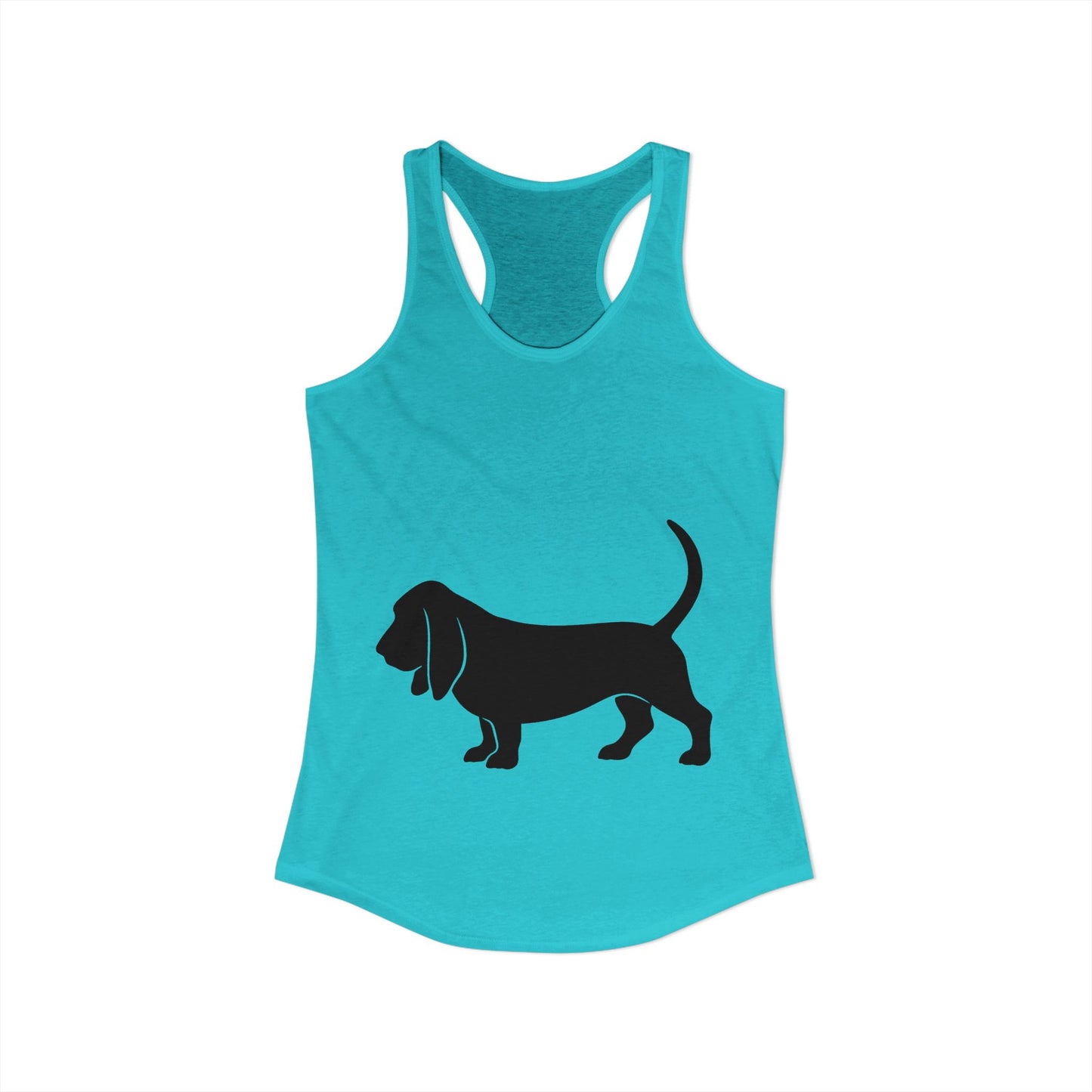 Basset Silhouette Women's Racerback Tank