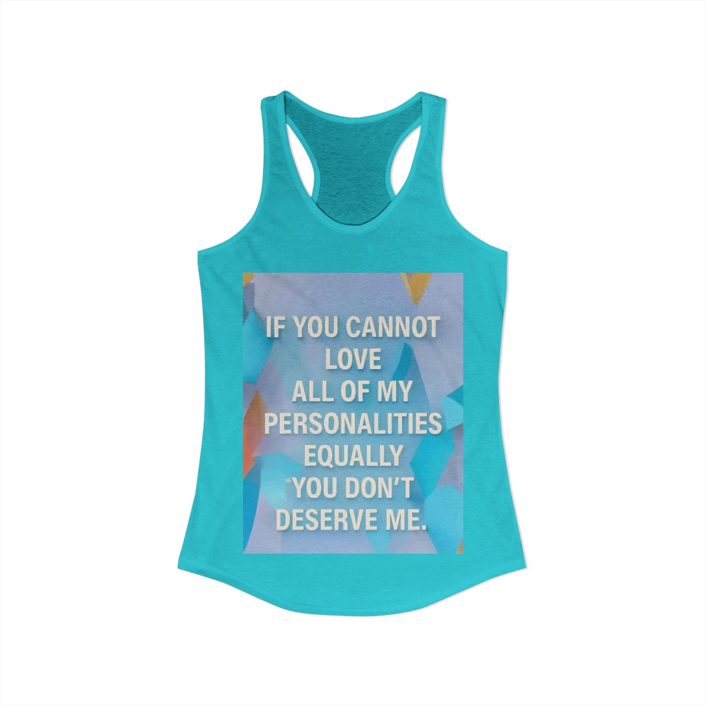 All Of My Personalities Women's Racerback Tank