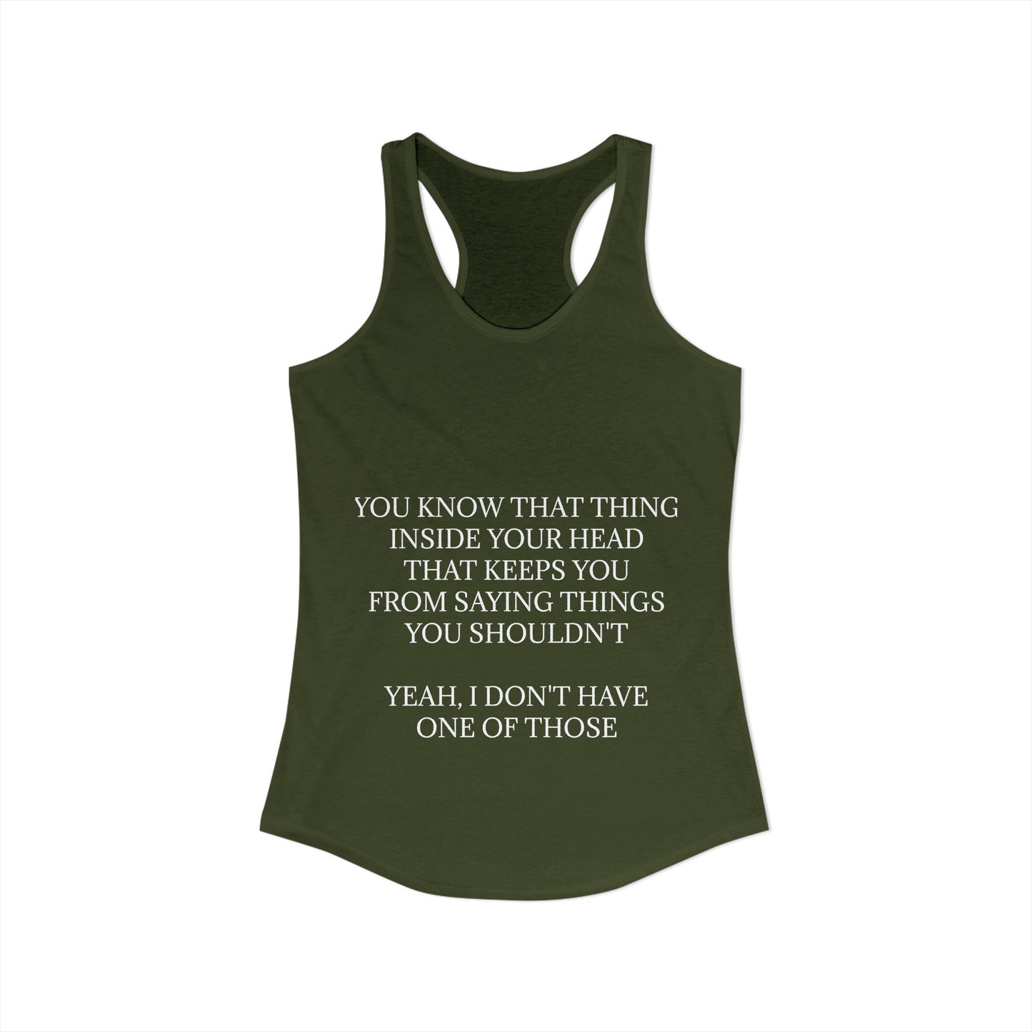 No Filter Women's Racerback Tank