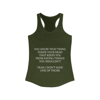 No Filter Women's Racerback Tank