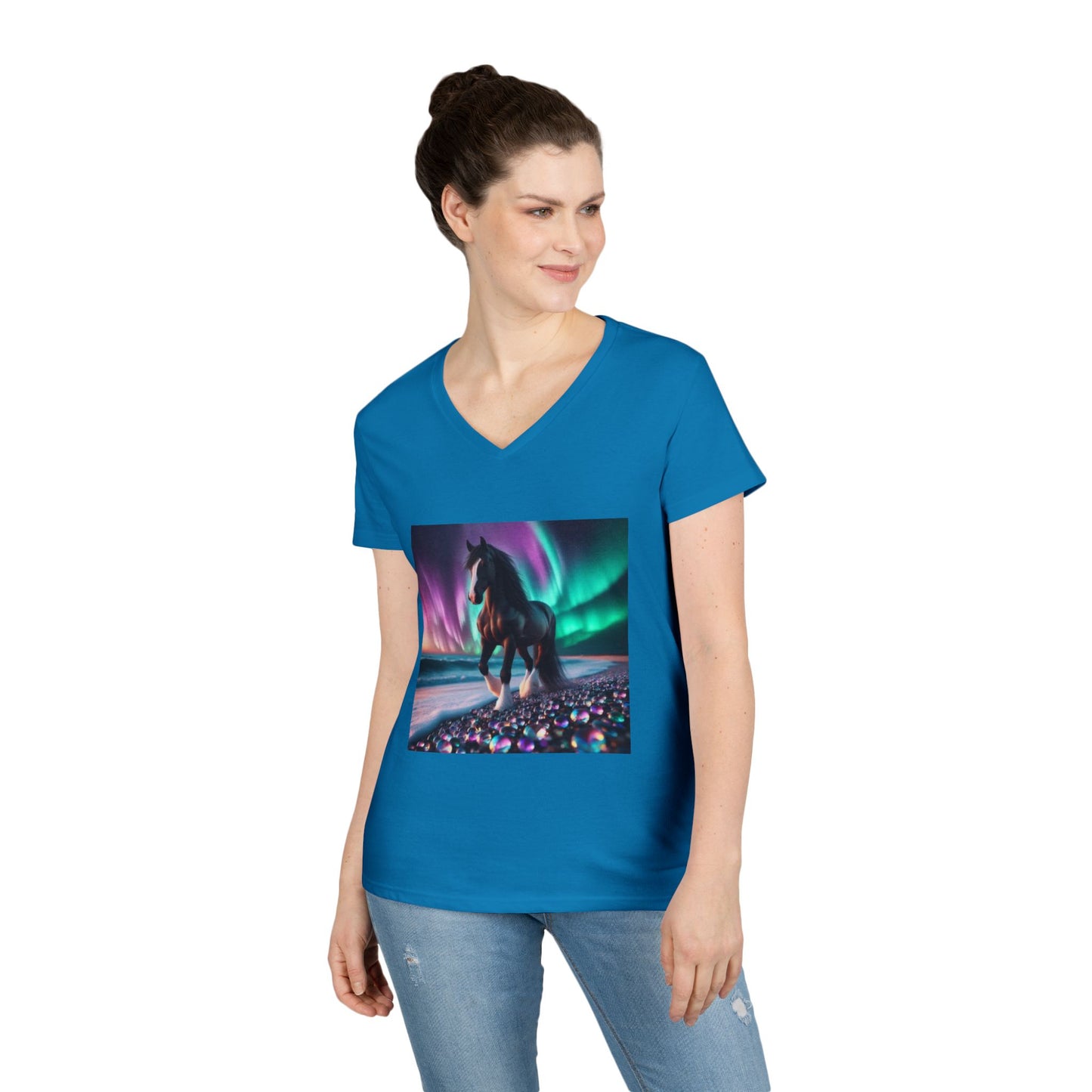 Midnight Magic Women's V-Neck T-Shirt