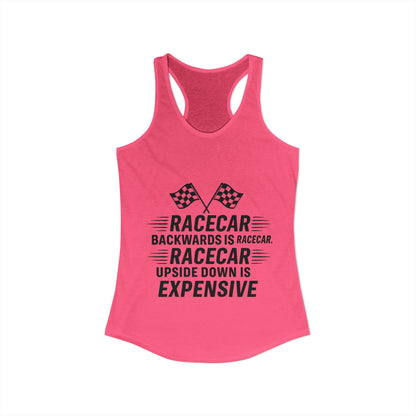 Racecar Backwards Women's Racerback Tank