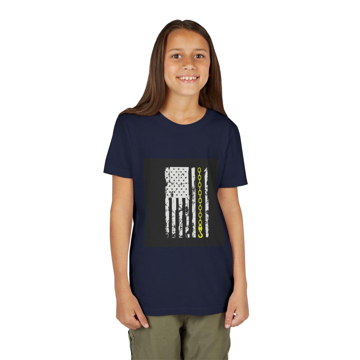 Thin Yellow Line Youth Unisex Short Sleeve Crewneck Tee