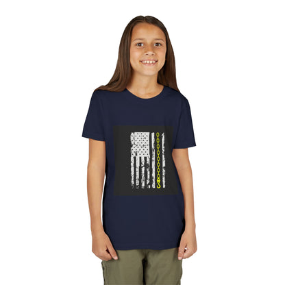 Thin Yellow Line Youth Unisex Short Sleeve Crewneck Tee