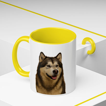 Malamute Head 2-Tone Coffee Mug
