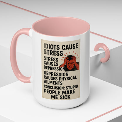 Stupid People 2-Tone Coffee Mug